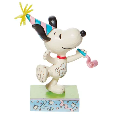 Jim Shore Peanuts Snoopy Birthday Dance Figurine, 5.25" for only USD 49.99 | Hallmark