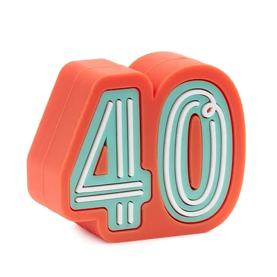 Charmers 40th Birthday Silicone Charm for only USD 8.99 | Hallmark