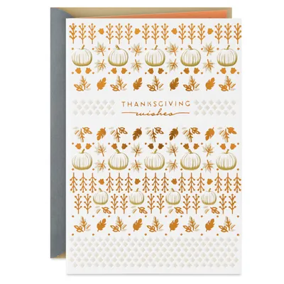 Pumpkins and Fall Leaves Happy Thanksgiving Card for only USD 3.29 | Hallmark