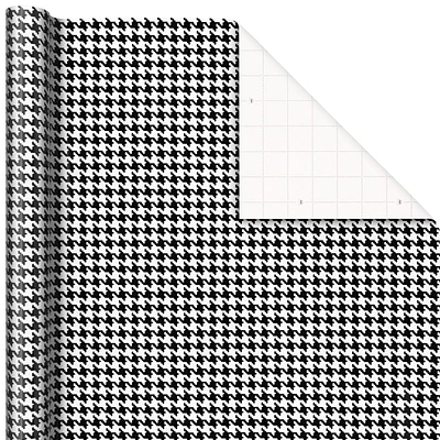 Black and White Houndstooth Pattern Wrapping Paper, 20 sq. ft. for only USD 4.99 | Hallmark