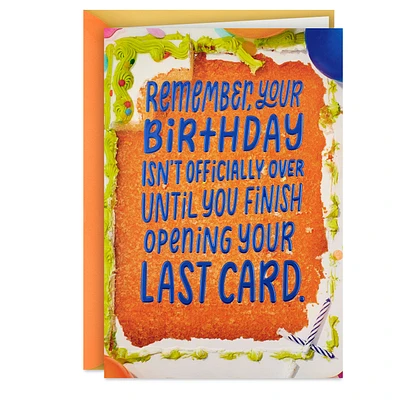 The Celebration Isn't Over Yet Belated Birthday Card for only USD 2.99 | Hallmark