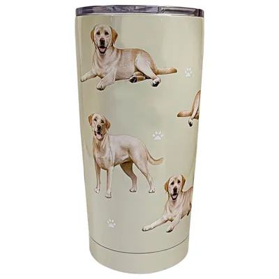 E&S Pets Labrador Stainless Steel Tumbler