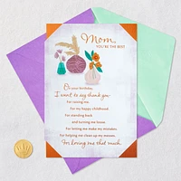 Mom, You're the Best Birthday Card for only USD 5.59 | Hallmark