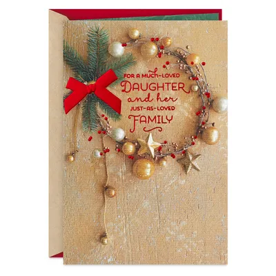 A Happy Holiday Together Christmas Card for Daughter and Family for only USD 5.59 | Hallmark
