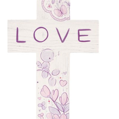 Love Wooden Wall Cross