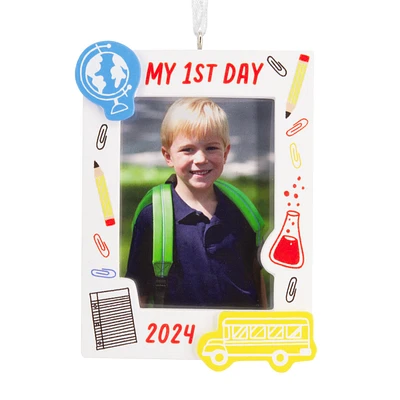 My First Day School 2024 Photo Frame Hallmark Ornament for only USD 12.99 | Hallmark