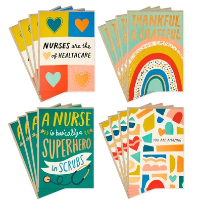 Nurse Appreciation Boxed Thank-You Cards Assortment, Pack of 16 for only USD 9.99 | Hallmark