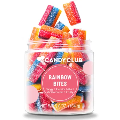 Candy Club Rainbow Bites Gummy Candies in Jar, 5.8 oz. for only USD 5.99 | Hallmark