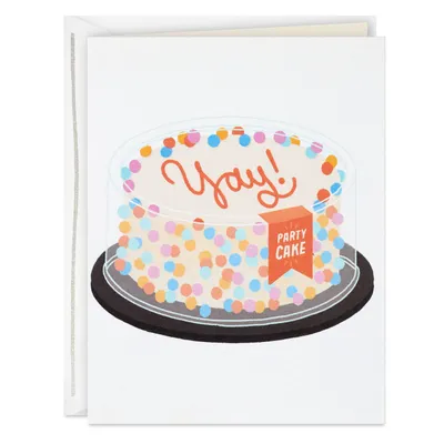 Yay Party Cake Celebration Card for only USD 3.99 | Hallmark