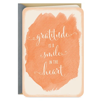 Gratitude Is a Smile in the Heart Thank-You Card for only USD 2.99 | Hallmark