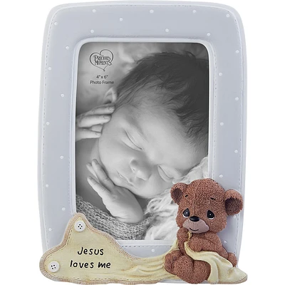 Precious Moments Jesus Loves Me Teddy Bear Picture Frame, 4x6 for only USD 22.99 | Hallmark