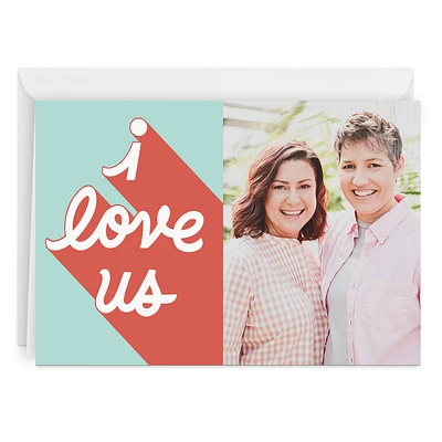 Personalized I Love Us Love Photo Card for only USD 4.99 | Hallmark