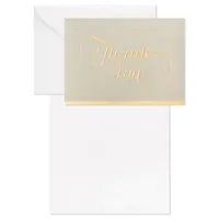 Gray and Gold Bulk Blank Thank-You Notes, Pack of 50 for only USD 13.99 | Hallmark