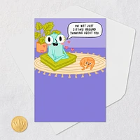 Not Just Sitting Around Thinking of You Love Card for only USD 3.99 | Hallmark