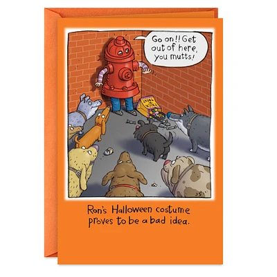 Fire Hydrant Costume and Dogs Funny Halloween Card for only USD 3.49 | Hallmark