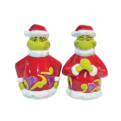 Jim Shore The Grinch Naughty and Nice Salt and Pepper Shakers, Set of 2 for only USD 24.99 | Hallmark