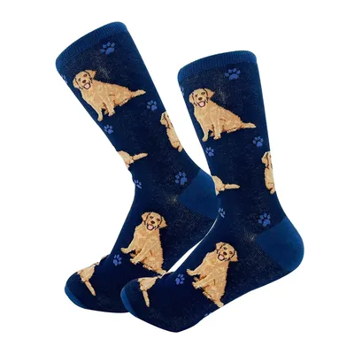 E&S Pets Golden Retriever Novelty Crew Socks for only USD 11.99 | Hallmark