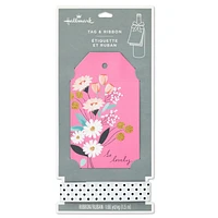 Pink Floral Large Gift Tag and Ribbon Set for only USD 5.99 | Hallmark