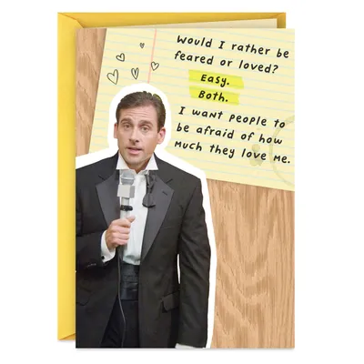 The Office Michael Scott Feared and Loved Funny Birthday Card for only USD 3.99 | Hallmark