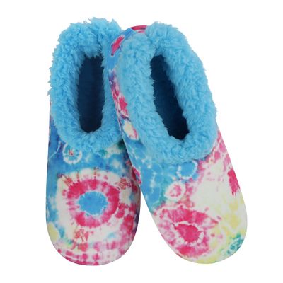 snoozies! Peace Out Tie-Dye Women's Slippers