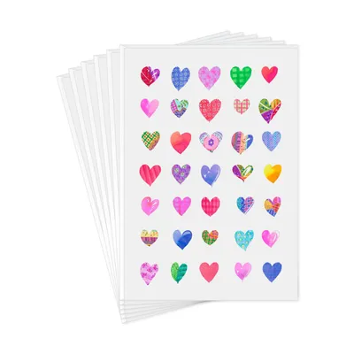 Patchwork Hearts Love Cards, Pack of 6 for only USD 4.99 | Hallmark