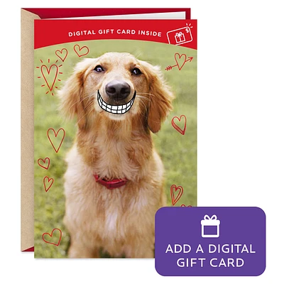 You Make Me Smile Gift Card Greeting Valentine's Day Card for only USD 4.99 | Hallmark