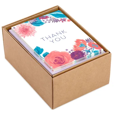 Colorful Floral Assorted Blank Thank-You Notes, Box of 48 for only USD 12.99 | Hallmark