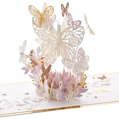 Butterfly Bouquet Thankful for You 3D Pop-Up Thinking of You Card for only USD 12.99 | Hallmark