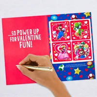 Nintendo Super Mario™ Valentine's Day Card With Puffy Stickers for only USD 5.99 | Hallmark