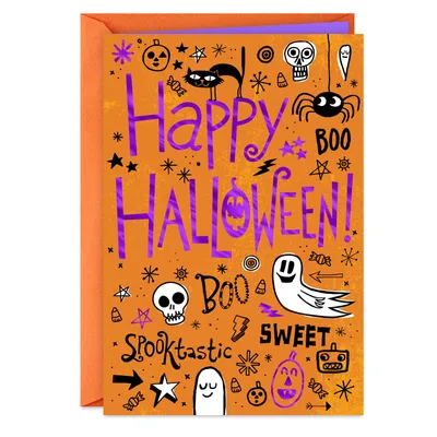 Happy Halloween Doodles Halloween Card for only USD 0.99 | Hallmark