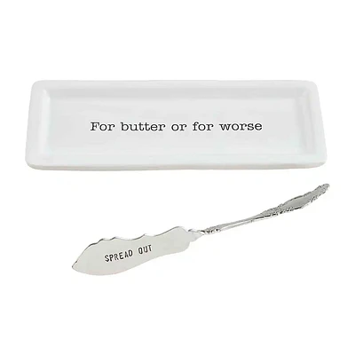 Mud Pie Butter Dish and Spreader Set for only USD 24.99 | Hallmark