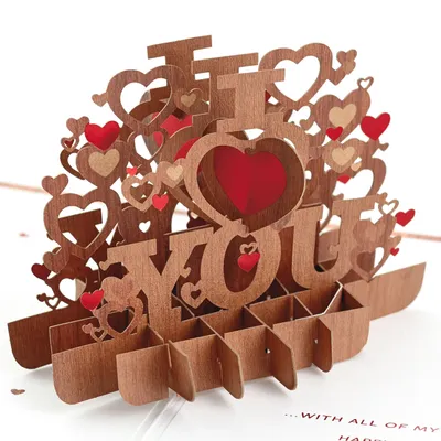 Love You With All My Heart 3D Pop-Up Valentine's Day Card for only USD 14.99 | Hallmark