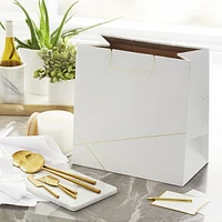 White With Gold Extra-Deep Square Gift Bag, 15" for only USD 7.99 | Hallmark