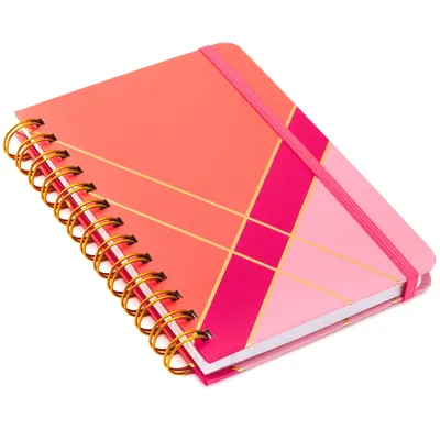 Coral and Pink Color Block Spiral Notebook for only USD 9.99 | Hallmark