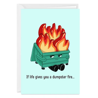 Dumpster Fire Funny Custom Card for only USD 4.99 | Hallmark