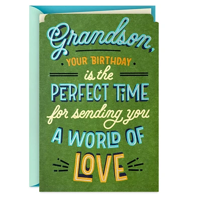 World of Love Birthday Card for Grandson for only USD 4.59 | Hallmark