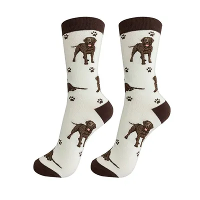 E&S Pets Chocolate Lab Novelty Crew Socks for only USD 11.99 | Hallmark