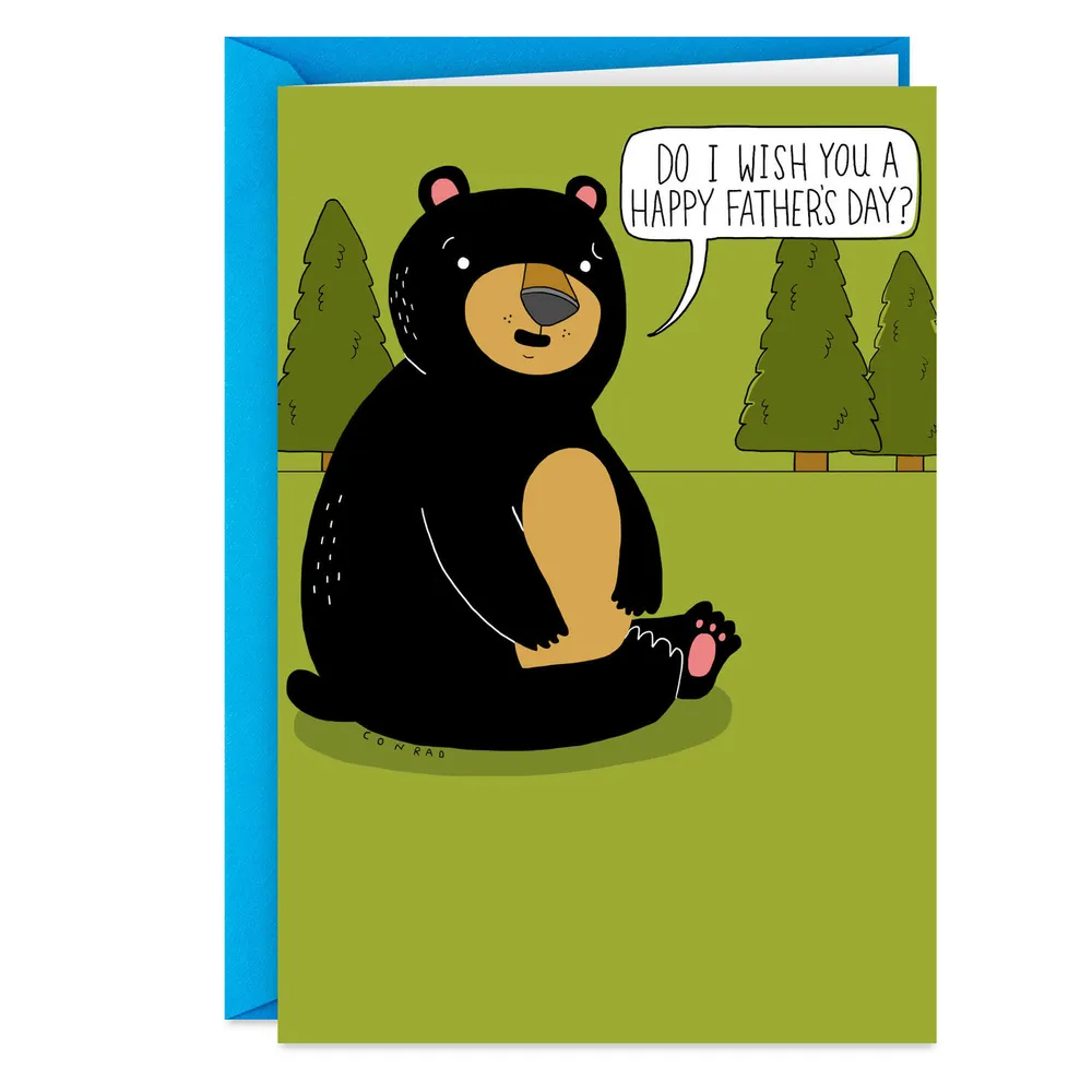 Bear Crap and Happy Wishes Funny Father's Day Card for only USD 3.49 | Hallmark