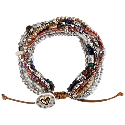 Gray Beaded Love Bracelet for only USD 29.99 | Hallmark