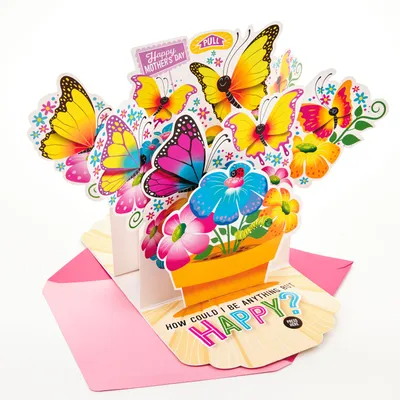 Butterflies and Flowers Musical 3D Pop-Up Mother's Day Card for Mom for only USD 7.99 | Hallmark