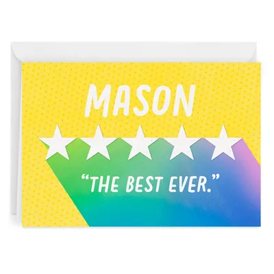 Personalized Five Stars Card for only USD 4.99 | Hallmark