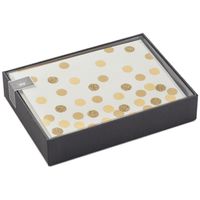 Gold Dots on Ivory Blank Note Cards, Box of 10 for only USD 11.99 | Hallmark