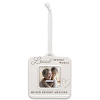 Loved Beyond Words Ceramic Frame Ornament, 4.5" for only USD 13.99 | Hallmark