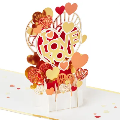 All My Love Hearts 3D Pop-Up Love Card for only USD 12.99 | Hallmark