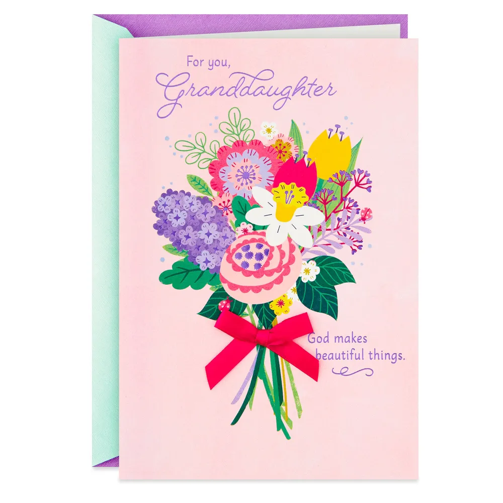 God Makes Beautiful Granddaughters Easter Card for only USD 4.79 | Hallmark