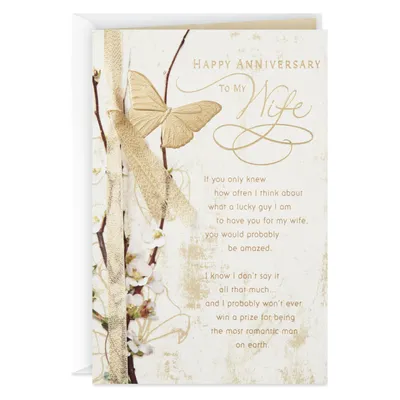 I'm Such a Lucky Guy Anniversary Card for Wife for only USD 6.59 | Hallmark