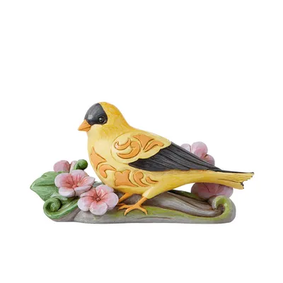 Jim Shore Goldfinch With Spring Flowers Figurine, 3.5" for only USD 44.99 | Hallmark