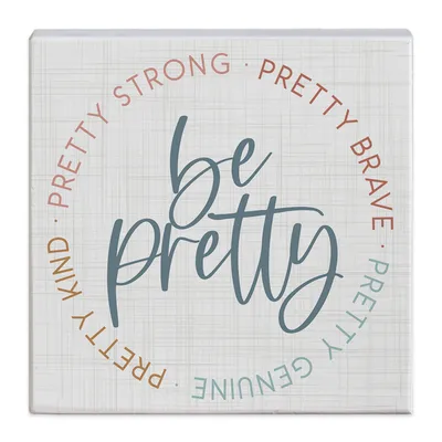 Simply Said Be Pretty Quote Gift-a-Block Wood Sign, 5.25x5.25 for only USD 9.99 | Hallmark