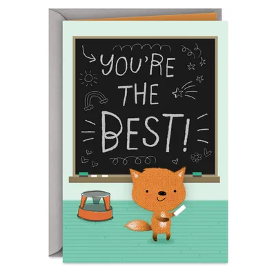 You're the Best Thank-You Card for School Worker From Kid for only USD 2.00 | Hallmark