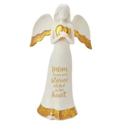 Etched in a Mom's Heart Angel Figurine, 8.75" for only USD 29.99 | Hallmark